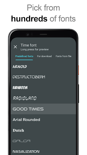 DIGI Clock Widget - Image screenshot of android app
