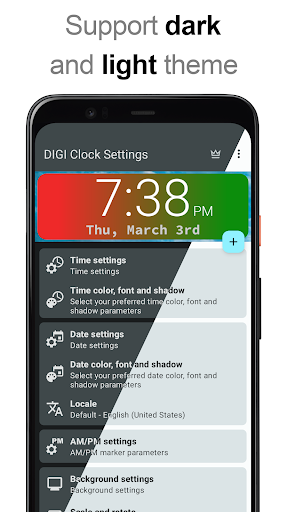 DIGI Clock Widget - Image screenshot of android app