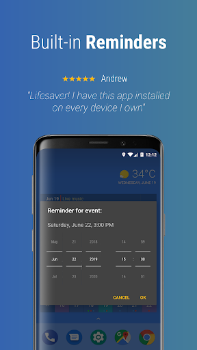 Calendar Widget: Month/Agenda - عکس برنامه موبایلی اندروید