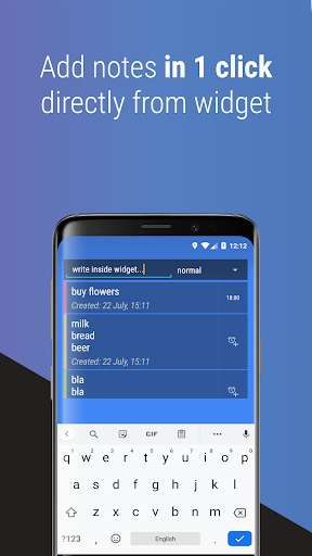 Notes Widget Reminder - عکس برنامه موبایلی اندروید