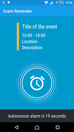Calendar Event Reminder - Image screenshot of android app