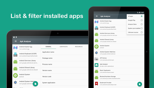 Apk Analyzer - عکس برنامه موبایلی اندروید
