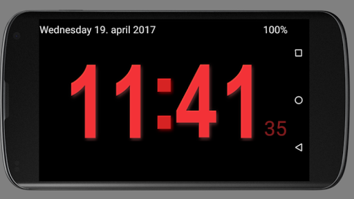 Night Digital Clock - Image screenshot of android app
