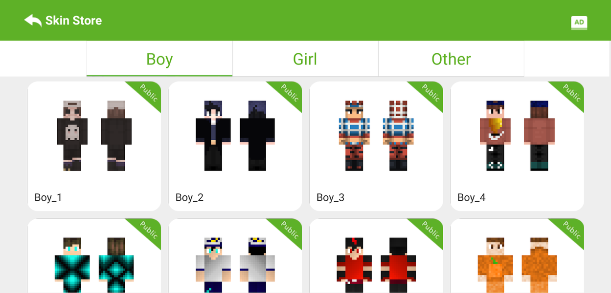 Skin Editor ۳D for MC - عکس برنامه موبایلی اندروید