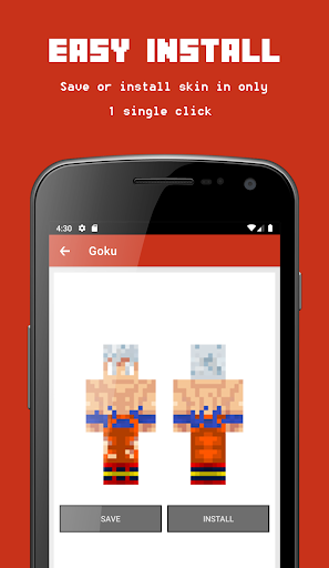 Skin Goku for Minecraft - عکس برنامه موبایلی اندروید