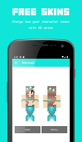 Mermaid Skins for Minecraft - Image screenshot of android app