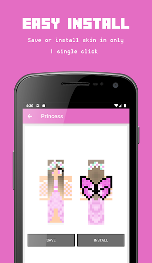 Princess Skins for Minecraft - Image screenshot of android app