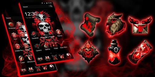 Red Blood Skull Launcher - عکس برنامه موبایلی اندروید