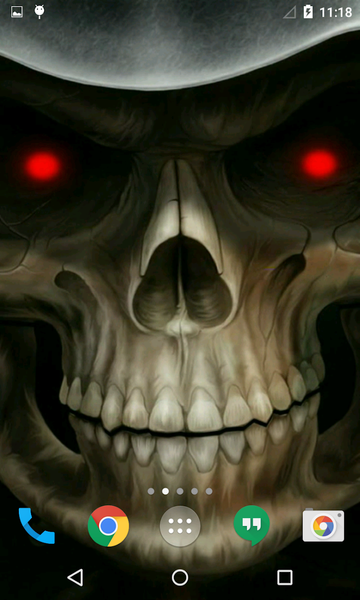 Skull 3D Live Wallpaper - Image screenshot of android app