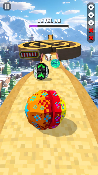Super Rolling Ball Balance - Gameplay image of android game