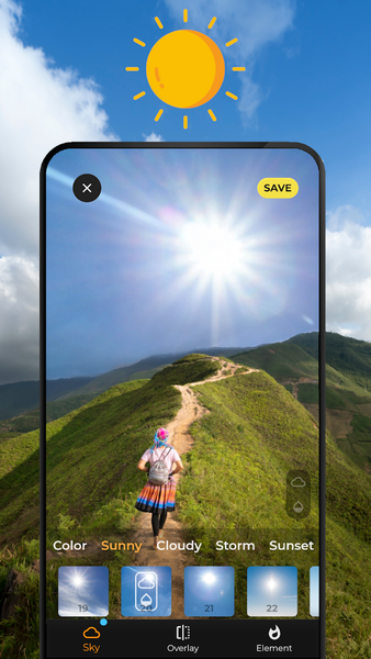 SkyPic - Sky Photo Editor - Image screenshot of android app