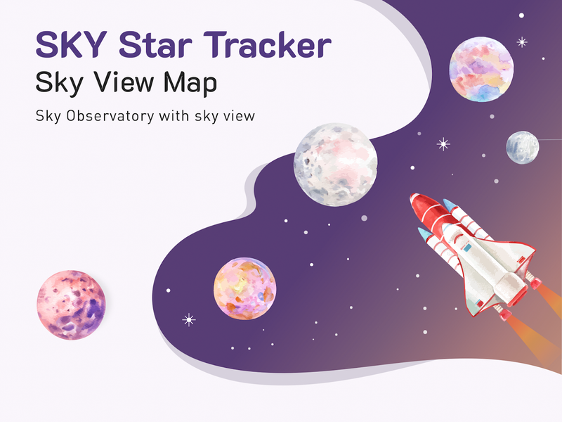 Sky View Map : Star Tracker - عکس برنامه موبایلی اندروید