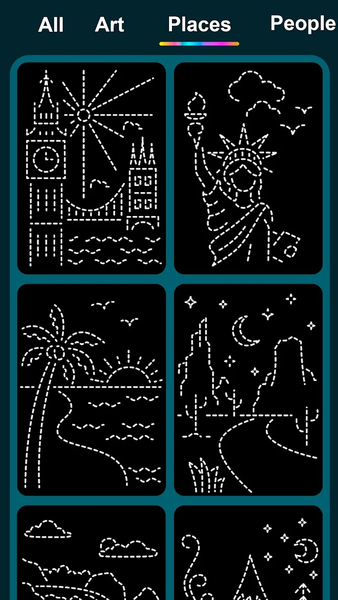 Neon Doodle Art - How To Draw - Image screenshot of android app