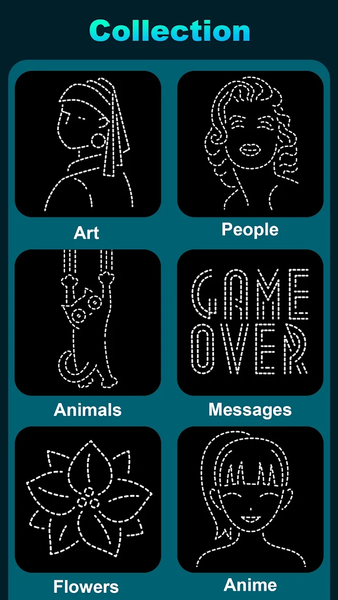 Neon Doodle Art - How To Draw - Image screenshot of android app