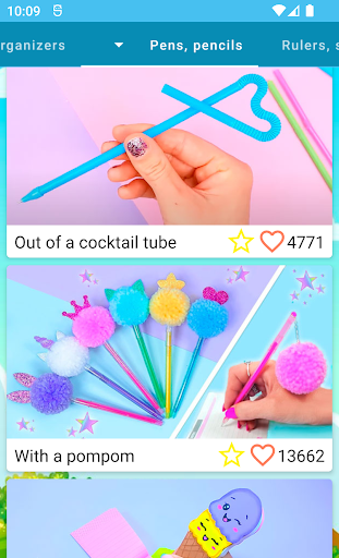 How to make school supplies - Image screenshot of android app