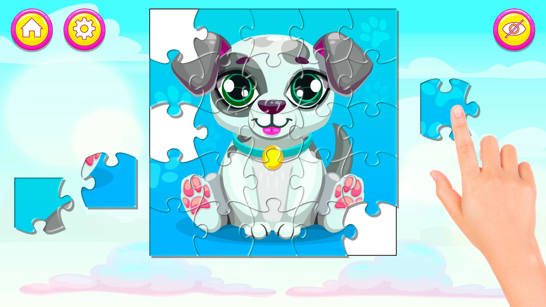 Kids puzzles for girls - Gameplay image of android game