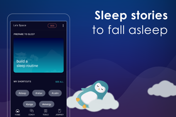 Sleep & Meditation : Wysa - Image screenshot of android app