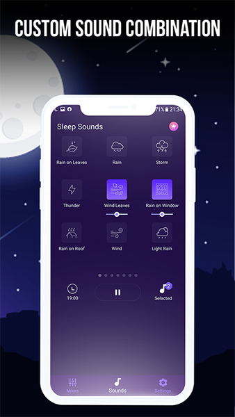 rain sounds for sleeping - عکس برنامه موبایلی اندروید