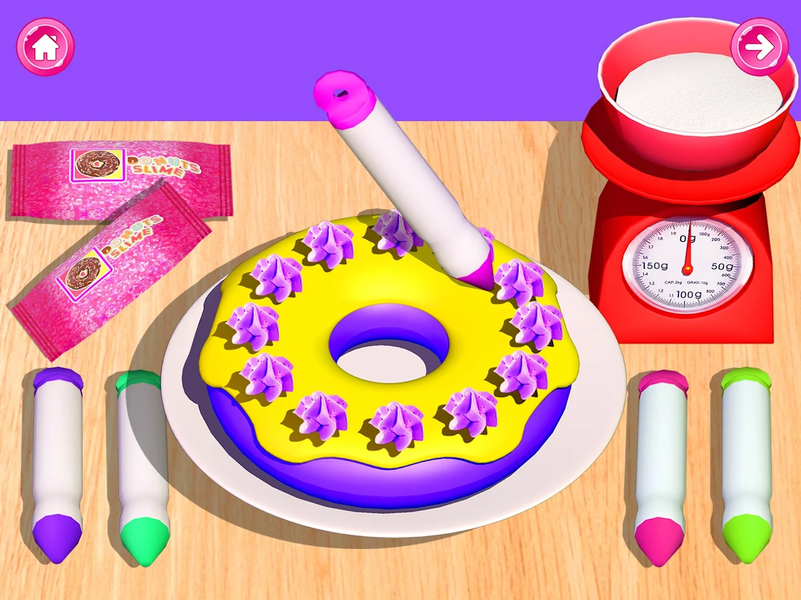Donut Slime DIY Unboxing Games - Gameplay image of android game