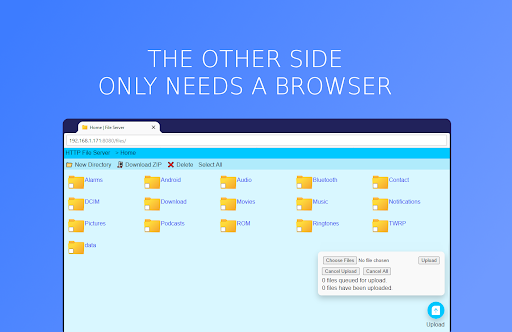 HTTP File Server (+WebDAV) - Image screenshot of android app