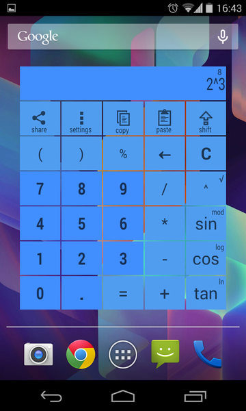 Widget Calculator multicolor - عکس برنامه موبایلی اندروید