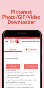 Video Downloader for Pinterest - GIF Downloader - عکس برنامه موبایلی اندروید