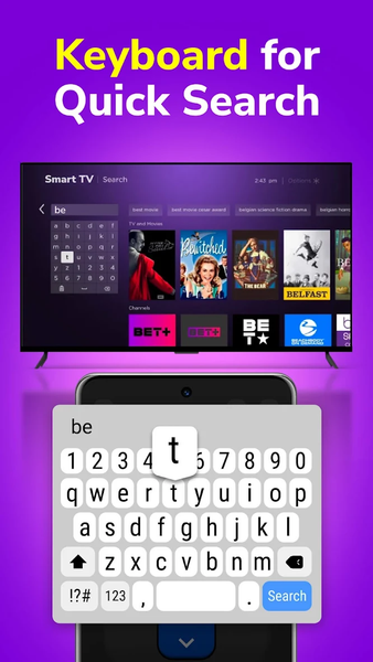 Remote for Smart TV, TV Remote - عکس برنامه موبایلی اندروید
