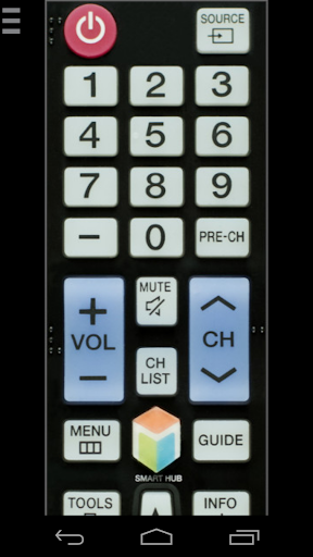 TV Remote for Samsung TV - Image screenshot of android app