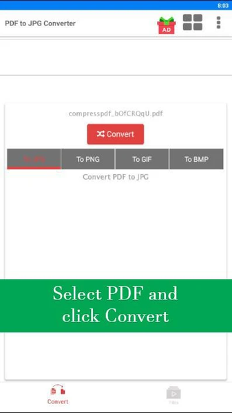 PDF to JPG Converter - JPG to - عکس برنامه موبایلی اندروید