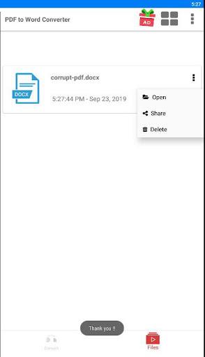 PDF to Word Converter - عکس برنامه موبایلی اندروید