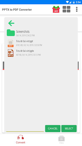 تبدیل فایل‌های اسلایدی به PDF - Image screenshot of android app