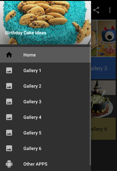 Birthday Cake Ideas - Image screenshot of android app