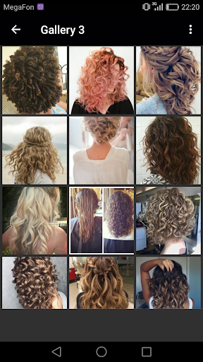 Curly Hairstyles - عکس برنامه موبایلی اندروید