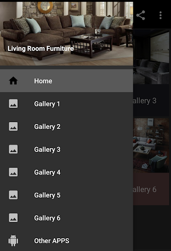 Living Room Furniture - Image screenshot of android app