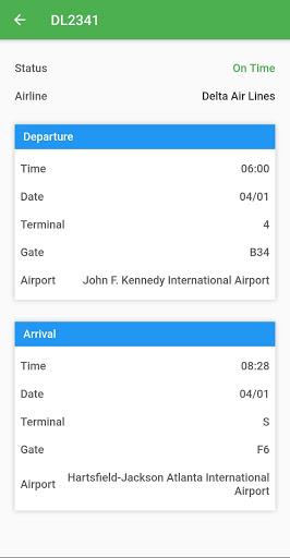 Flight Tracker - Image screenshot of android app