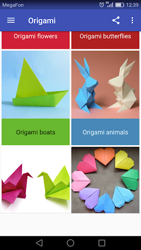 Origami - Crafts out of paper - Image screenshot of android app