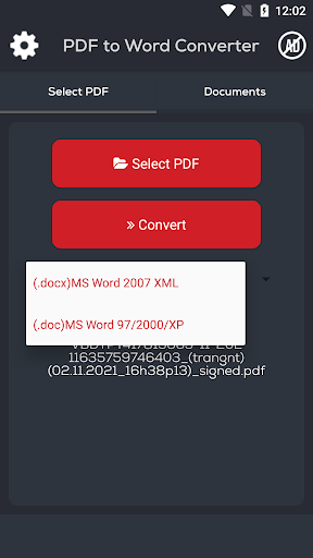 PDF To Word Converter - Conver - Image screenshot of android app