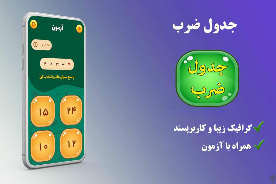 Jadval Houshmand | Kids Math - Image screenshot of android app