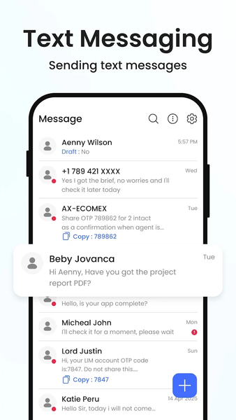 Messages: Text Messaging - عکس برنامه موبایلی اندروید