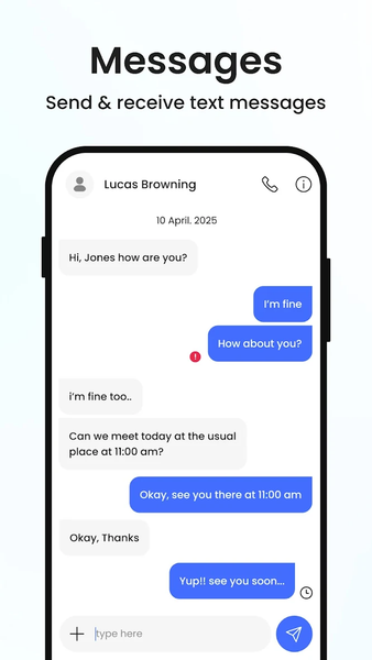 Messages: Text Messaging - عکس برنامه موبایلی اندروید