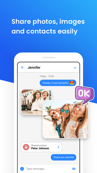 SMS Messenger for Text & Chat - عکس برنامه موبایلی اندروید