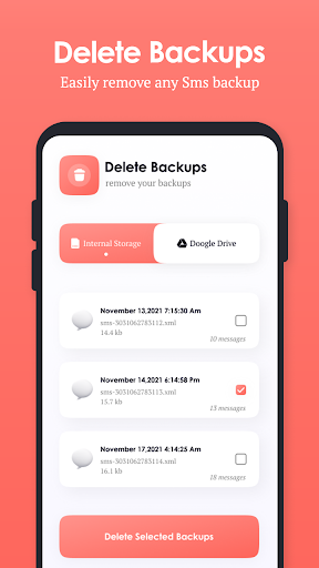 SMS Backup & Restore - عکس برنامه موبایلی اندروید