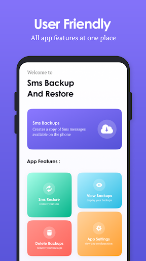 SMS Backup & Restore - Image screenshot of android app
