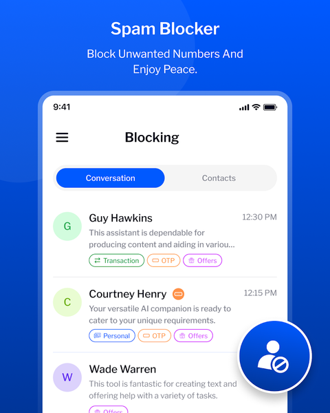Message : SMS Text Message App - Image screenshot of android app