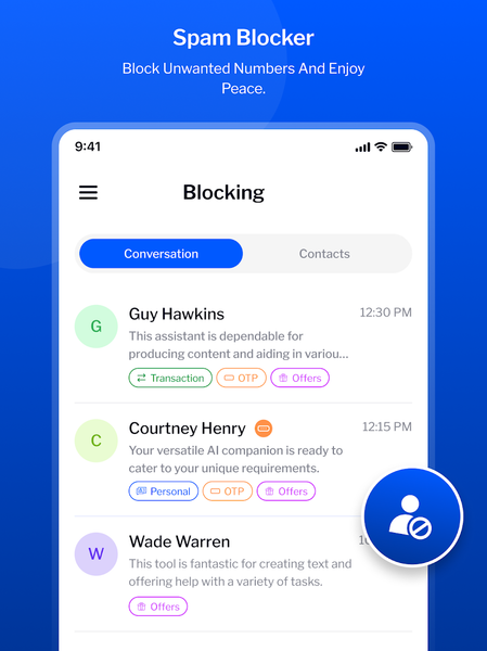 Message : SMS Text Message App - Image screenshot of android app