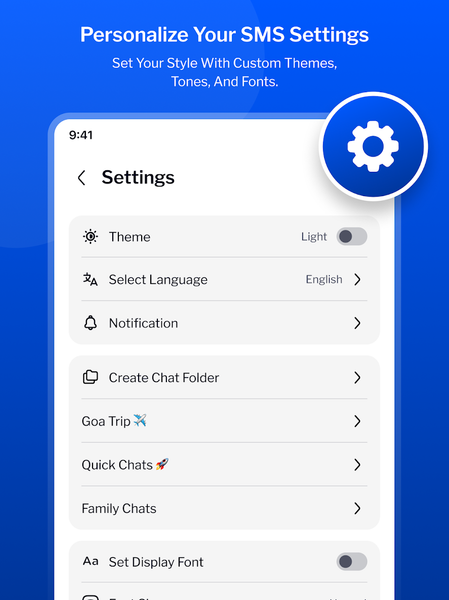 Message : SMS Text Message App - Image screenshot of android app