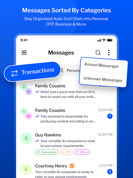 Message : SMS Text Message App - Image screenshot of android app