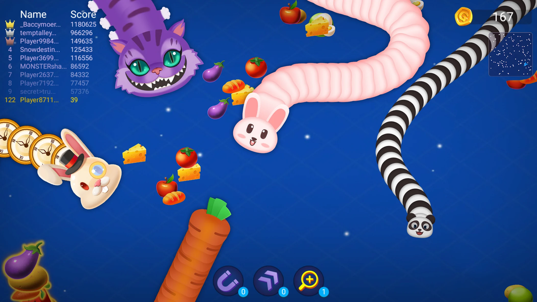 Snake Battle: Worm Snake Game - Gameplay image of android game