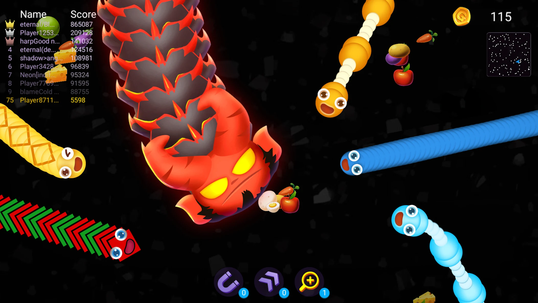 Snake Battle: Worm Snake Game - Gameplay image of android game