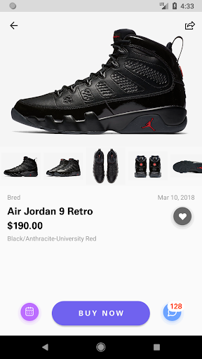 Sneaker Crush - Release Dates - Image screenshot of android app